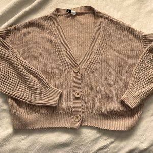 H&M Knit Cropped Cardigan